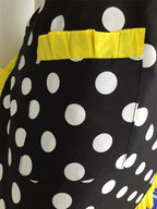 Hyzrz Cute Apron Retro Black Polka Dot Retro Ruffle Side Vintage Cooking Aprons - Image 5