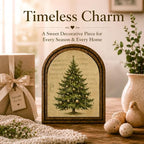 Christmas Tree Sheet Music Arched Table Sign, Farmhouse Shelf Decor - Image 3