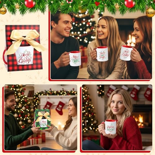 LemonRoad 12 Sets Christmas Coffee Mugs with Mug Boxes 12 oz - Image 6