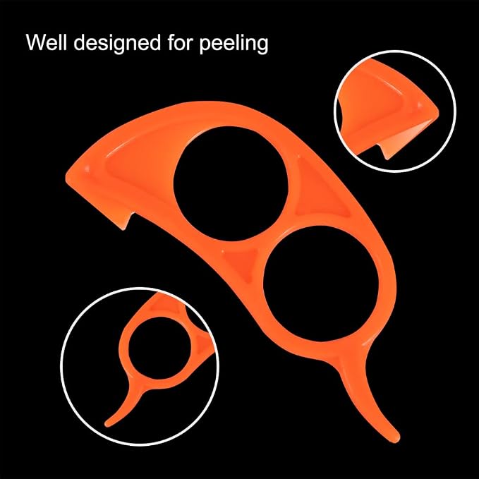 Soft Home Premium Plastic Orange Peeler Lemon Citrus Peel Cutter Vegetable - Image 2