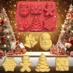 3D Christmas Silicone Molds, Large Size Xmas Baking Mold with Scraper for Cakes, Handmade Soap, Chocolate, Jello, Candy and Candles - Image 5