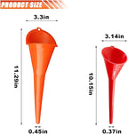 2PCS Long Neck Oil Funnels, Plastic Funnel - Image 2
