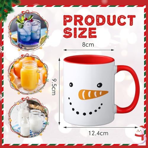 Sliner 6 Pcs Christmas Coffee Mugs Bulk 11 oz with Handle - Image 2