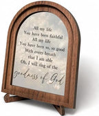 Goodness of God Arched Decor, Faith Table Sign, 5.9x7.9 by HPCHENG