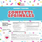 Confetti Sprinkles, 1.7 lb Bulk Pastel Birthday Cake Dot Jimmies - Image 2