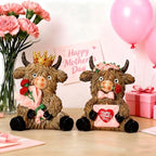 2 Pcs Resin Highland Cow Figurine Decor - Image 6