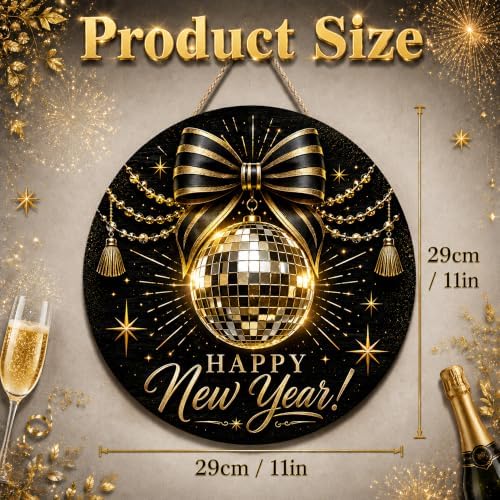New Years Decorations 2027 - Happy New Year Sign for Front Door - Image 4