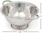 Home Basics Deep Colander Stainless Steel 3 Quart#44; - Image 7