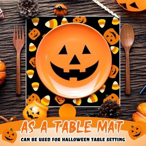 Marspark 100 Sheet Halloween Wax Paper Pumpkin Food Wrapping 11.4 x 11 Inch - Image 6