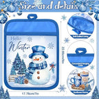 Jingmore 12 Pcs Christmas Pot Holders with Pocket Winter Oven Mitts Bulk - Image 4
