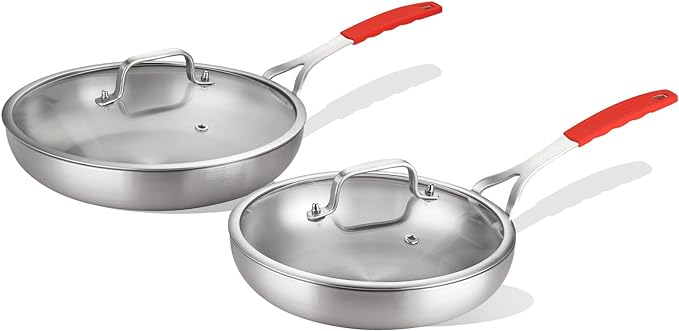 DELARLO Tri-ply Stainless Steel Frying Pan Set by DELARLOCOOKWARE