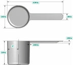 70 mL Long Handle Plastic Measuring Scoop - Image 2