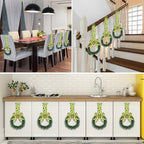 Retrowavy 12 Pcs Small Christmas Kitchen Cabinet Wreaths with Ribbon - Image 4