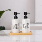 FE Dish Soap Dispenser for Kitchen, 10oz Ceramic Soap Dispenserr for Bathroom - Image 6