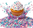Manvscakes Sprinkles- Edible Cake and Cupcake Sprinkles with Assorted Shapes and Sizes for Parties, Blue pink and purple Mix for Cookies, Ice Cream, Cake and Cupcake Decorating, 4 oz (Mermaid) - Image 6