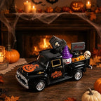 5 Inch Halloween Vintage Metal Truck Tiered Tray Decor - Image 5