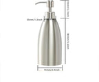 304 Stainless Steel Soap Dispenser 16oz Rust-Proof Liquid Soap Pump Bottle - Image 9