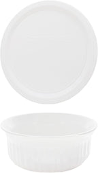 CorningWare FS16 16oz Round French White Casserole Dish w/F-16 French White - Image 3