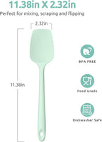 Heat Resistant Silicone Spoon Spatula: U-Taste 600ºF High Heat Flexible 11.38in - Image 2