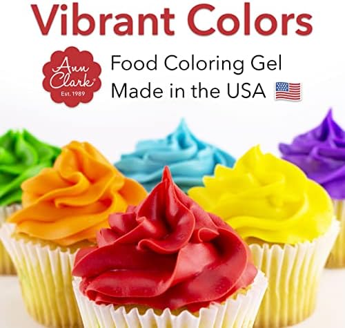 Ann Clark Professional Grade Food Coloring Extra Large 13.5 oz Bottles 12-Color Set - Image 6