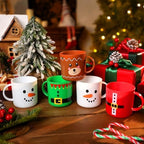 Yaomiao 24 Pcs Christmas Plastic Mugs Classic 7 oz Holiday Party Cups Set - Image 3
