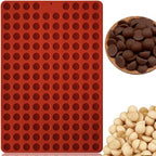 HKNMTT Mini Semi Sphere Shape Molds Silicone, 148 Cavities Round Baking Moulds for Dog Treats Snack Candy Chocolate Chip Cookie Wax Yogurt Melts, Oven Safe Small Half Ball Pellet Sheets by HKNMTT