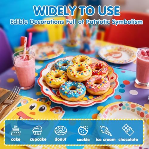 Edible Confetti Sprinkles for Cake Decorating,Red Blue Yellow White Sugar - Image 4