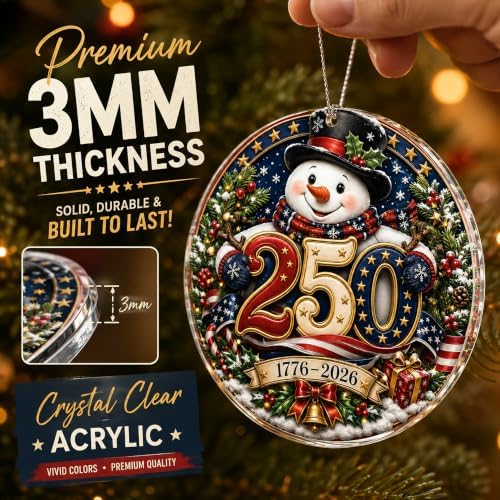 Christmas Ornaments, Snowman Decor, 2026 Christmas Ornaments - Image 3