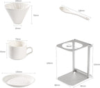 6-Piece Pour Over Coffee Maker Kit & Dripper Set - Image 5