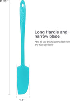 2-Pack Vovoly Silicone Jar Spatulas, Small Seamless Design Rubber Scraper - Image 3