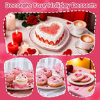 Edible Sanding Sugar Sprinkles for Cake Decorating,Gold Red Pink White Mix - Image 5