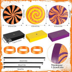 3 PCS Halloween Table Decorations Cute Wooden Candy Sign Set,Shiny - Image 4