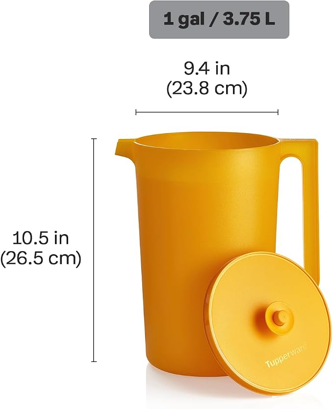 Tupperware Impressions Classic Sheer 1 Gallon Pitcher - Image 3