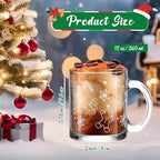 Maxcheck 6 Pack 12 oz Christmas Hot Chocolate Mugs Gingerbread Coffee Cups - Image 4