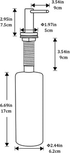 Matte Black Kitchen Sink Soap Dispenser GAPPO Countertop Pump Hand Lotion Built - Image 2