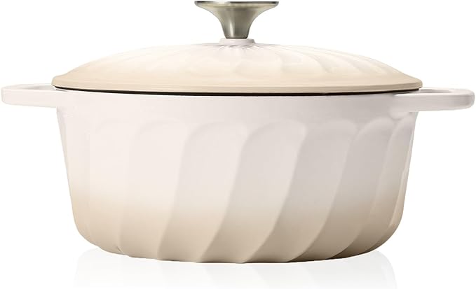 6 QT Enameled Cast Iron Dutch Oven by NSIRONS