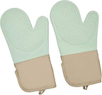 6-Piece Silicone Oven Mitts Set, Heat Resistant Kitchen Gloves - Image 2