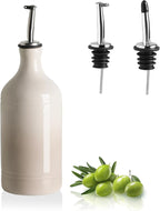 Sweejar Ceramic Olive Oil Dispenser Bottle, Opaque Oil Cruet Protects to Reduce by Sweejarco1949