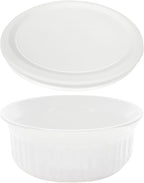 CorningWare FS16 16oz Round French White Casserole Dish w/F-16 French White - Image 5