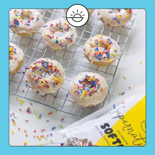 Supernatural Rainbow Softies Sprinkles, Dye-Free Vegan Baking Decor, 16oz - Image 6