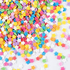 Rainbow Sprinkles for Cake Decorating Edible Star Confetti Sprinkles Mix for Cake, Baking, Ice Cream, Cookies, Cupcake Topper 4.2 OZ by cobakey-DessertDecorations
