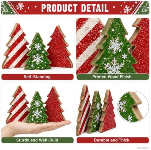 Christmas Decorations Indoor, Christmas Snowflake Tree Home Decor - Image 3