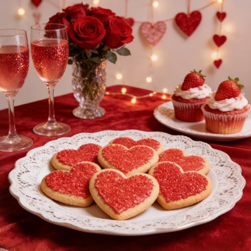 Edible Red Christmas Sprinkles,Coarse Sugar Crystals for Cake Decorating - Image 6