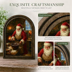 Santa Baking Arched Table Sign, Christmas Farmhouse Kitchen Decor - Image 4