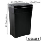 BestOffice 13 Gallon Trash Can Automatic Kitchen Trash Can Touch Free - Image 8