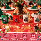 Maxcheck 6 Pcs Christmas Coffee Mugs 16 Oz Insulated Stainless Steel Cups - Image 5