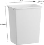 ROOMTEC 35QT Kitchen Trash Can, Sturdy and Lightweight Slim Trash Can, Trash - Image 2