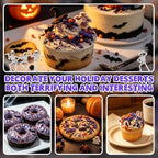 Edible Halloween Sprinkles,Orange Purple Black Sprinkle for Cake Decorating - Image 5