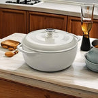 Lodge 3 Quart Enameled Cast Iron Dutch Oven - Image 5