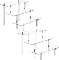 HENABLE 2PCS Acrylic Display Risers, 3 Tier Clear Cupcake Stand Risers by HENABLE